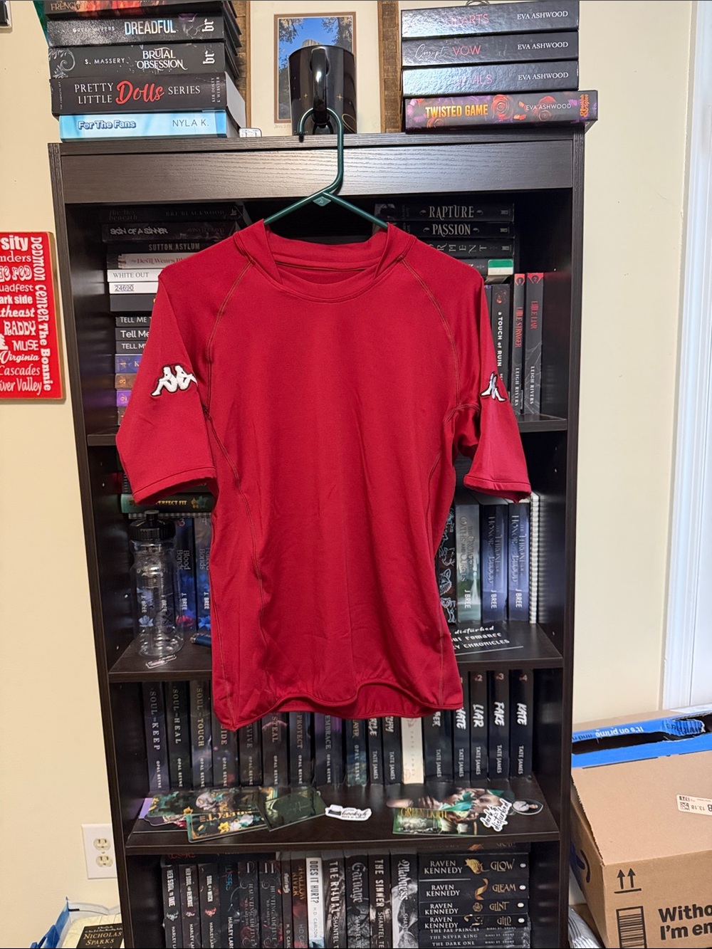 Kappa Men’s Short Sleeve Athletic Tee - Burgundy Red